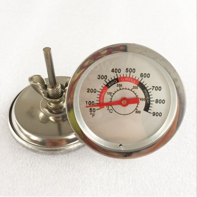 BBQ Thermometer Temperature Gauge for Charcoal Grill Pit Smoker Temp Gauge Grill Thermometer