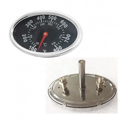 Lid Thermometer Gas Grill Heat Indicator BBQ Grill Temperature Gauge